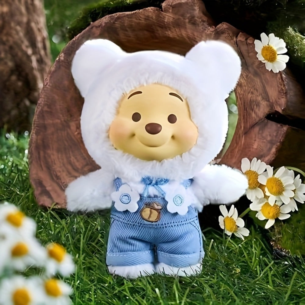 Winnie the Pooh Plush Toy MINISO Disney Candy Series — Licensed Soft Stuffed Animal 1pc Random Style, Kawaii Collectible Gift for Kids Girls Teens Birthday Christmas Halloween
