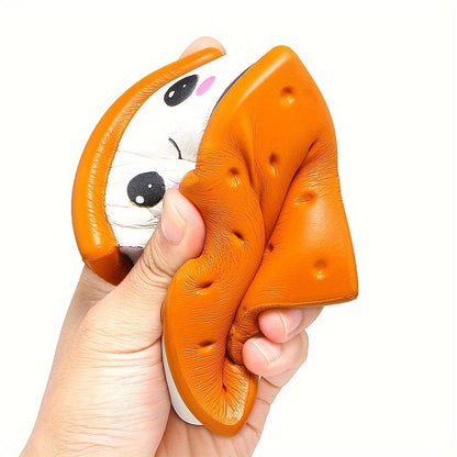 Chocolate Cookie Squishy Slow Rising Toy – Soft PU Sensory Fidget Squeeze Toy for Kids | Non-Toxic, Safe, Stress Relief | Butter & Chocolate Scented