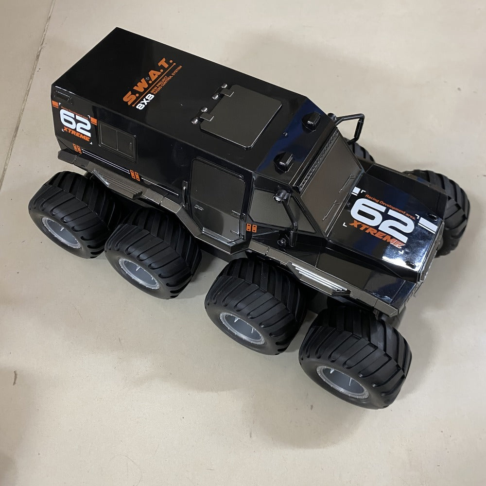 Amphibious RC Truck 8-Wheel Drive 4-Motor Off-Road Climbing Remote Control Armored Vehicle, Oversized All-Terrain Land & Water Military Truck Toy – Epic Gift for Kids & Adults Boys Girls
