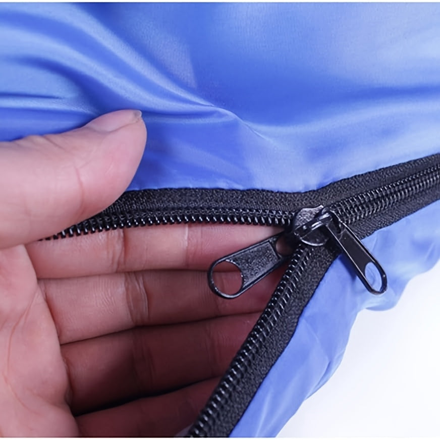 Lightweight 4 Season Sleeping Bag Envelope Design with Drawstring Closure Adjustable Hood Strap Portable Camping Sleep Bag for Backpacking Hiking Mountaineering Travel Indoor Outdoor