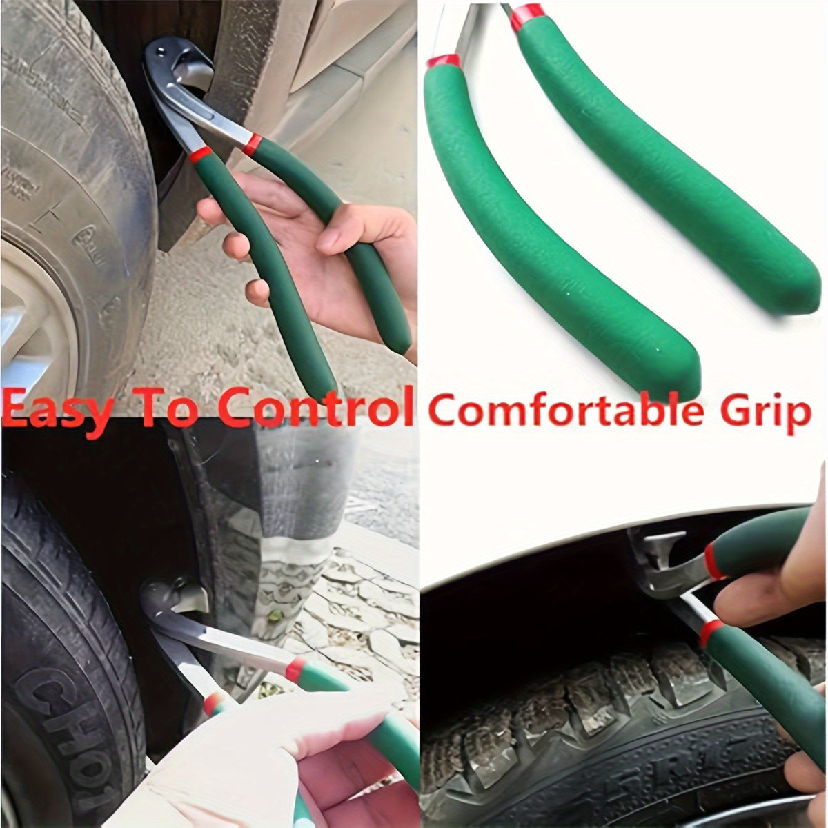Heavy Duty Body Dent Edge Pliers | Portable Auto Collision Repair Edge Pliers - Door Edge Hawkbill Pliers, Ergonomic Green Handle & Durable Construction, Door Wing Crimping Tool, Stainless Steel Material By Yx&St