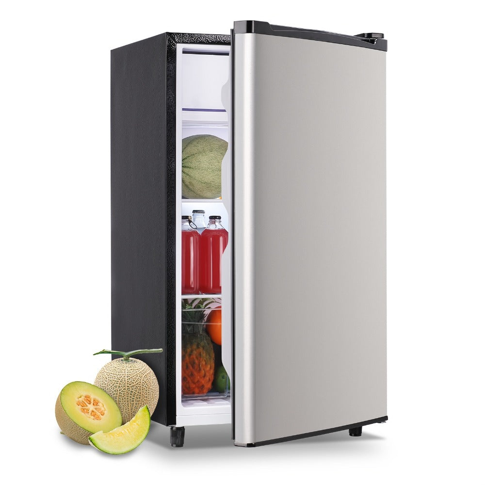 Compact Refrigerator, 3.2 Cu Ft Single Door Mini Fridge with 4-Layer Storage, Removable Shelves, Crisper Drawer & Adjustable Temperature – Quiet Energy-Efficient Small Fridge for Dorm, Office, Apartment and Bedroom