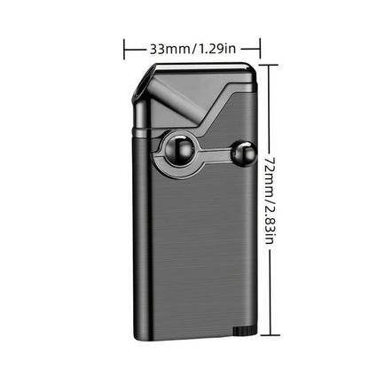 Rocker Ignition Jet Torch Lighter Metal Windproof Refillable - Adjustable Flame for Kitchen, Candle, Aromatherapy & Outdoor Use | Best Gift for Men | Butane Not Included