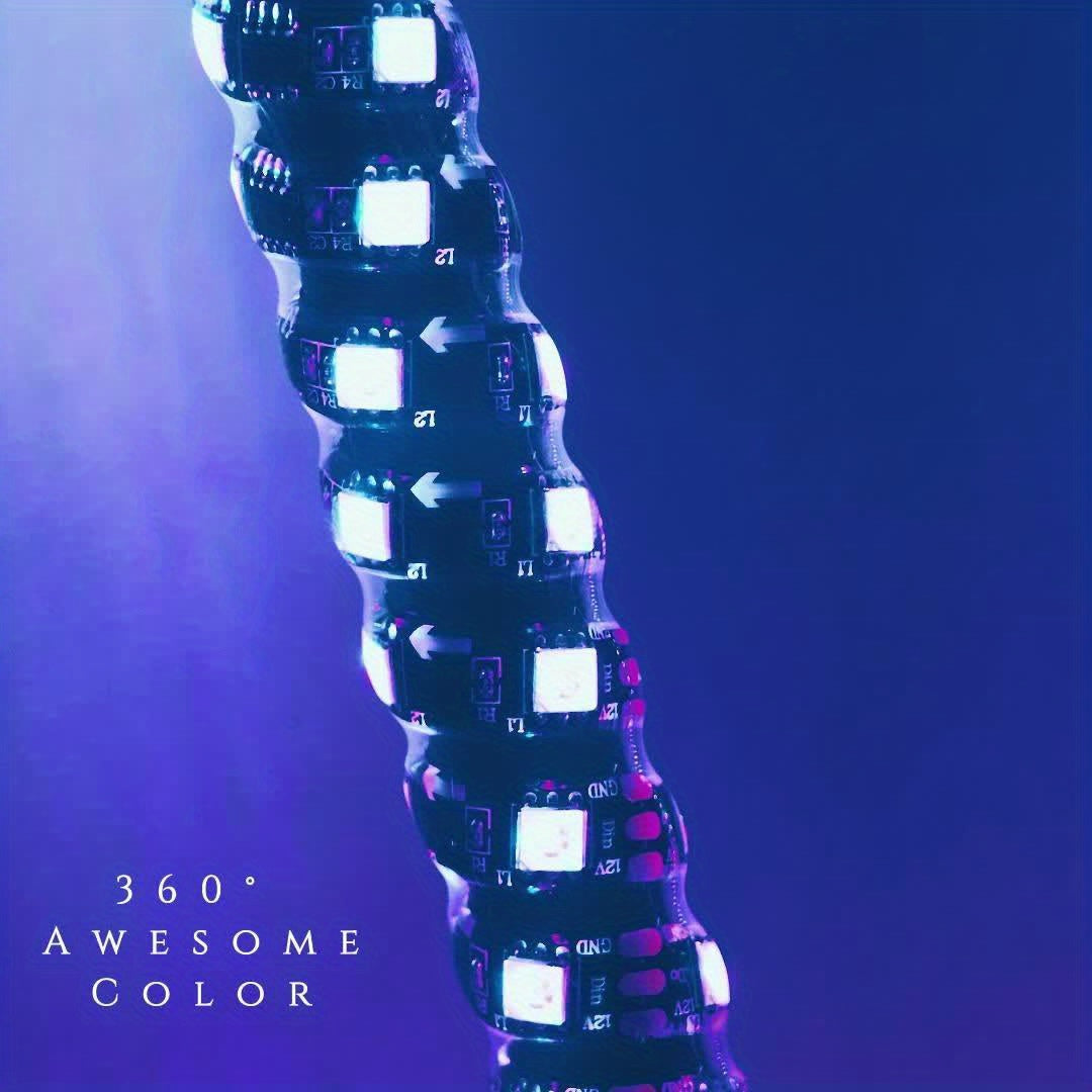 1 Pair (2pcs) 1ft/2ft/3ft/4ft Brighter RGB LED Whip Lights Flag Pole Remote And APP Control Color Changing Lamp Spiral RGB Music Chasing/Dancing Neon Light Whips for UTV ATV RZR SXS Side By Side Dune Buggy Offroad Truck (w/o Spring Base)