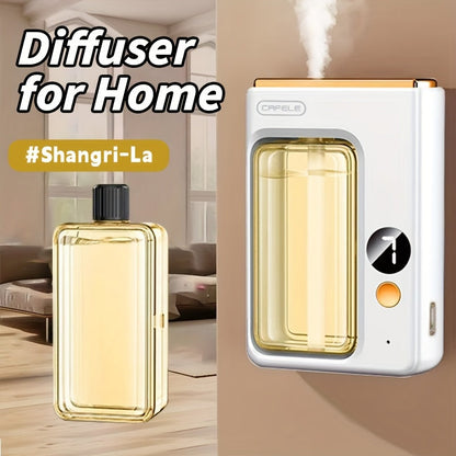 Aroma Diffuser & Humidifier 2-in-1 – USB Powered, 7-Level Mist, Odor Eliminator, Includes Essential Oil (Shangri-La or Encounter), Compact Air Moisturizer & Fragrance Diffuser for Home, Office & Bedroom