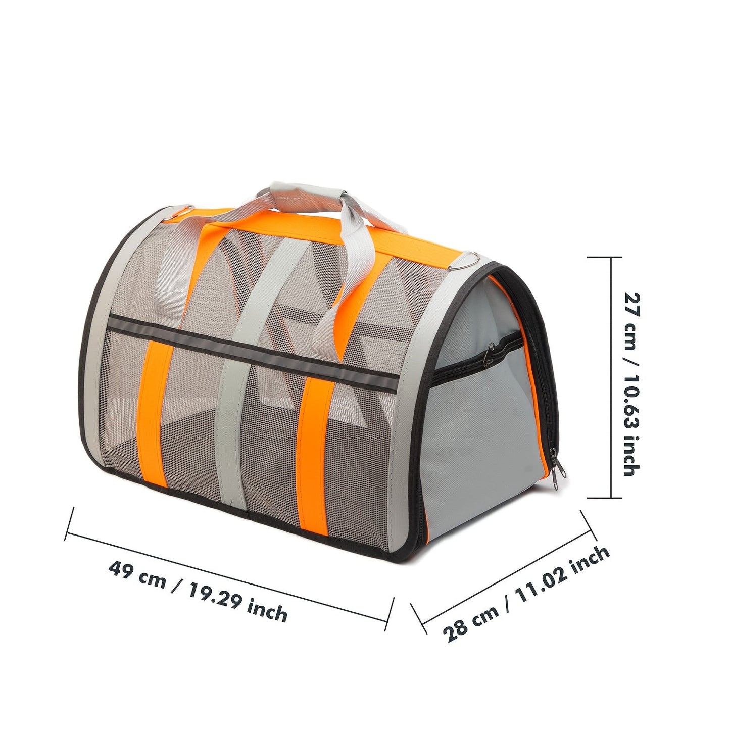 Foldable Pet Carrier Backpack Crossbody Strap Bag – Breathable Mesh Soft Sided Bag for Cats & Small Dogs, Portable Shoulder Bag with Windproof Winter Edition, 7 Colors S/M/L