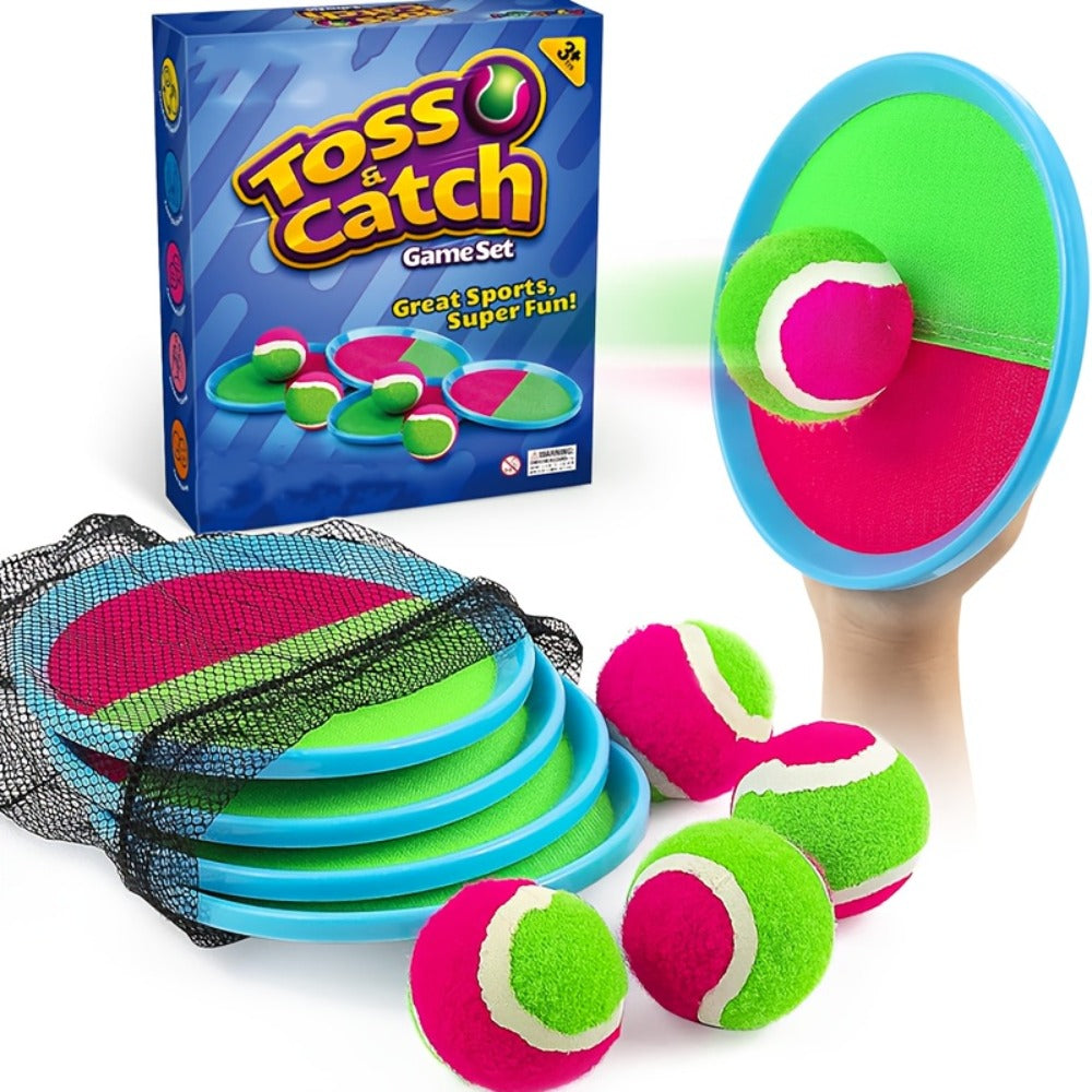 Sticky Ball Toss Game Set for Kids & Adults – Fun Outdoor Throwing Toy with Sticky Balls & Target Board, Beach Backyard Playground Party Game, Great Birthday Gift for Boys Girls Ages 3+