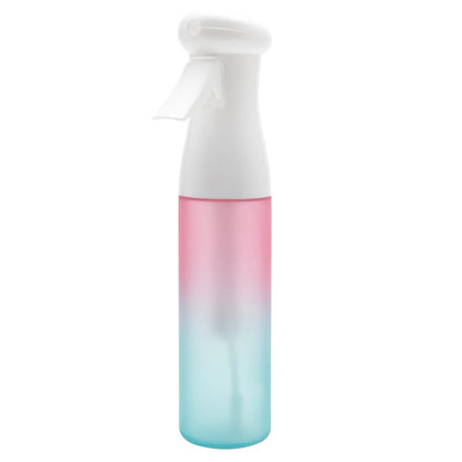Fine Mist Spray Bottle 300ml Frosted Anti-Slip BPA Free Barber Hair Spray Water Bottle for Curly Hair Styling Salon Skincare Plant Misting Gardening Gradient Color Professional Spray Bottle