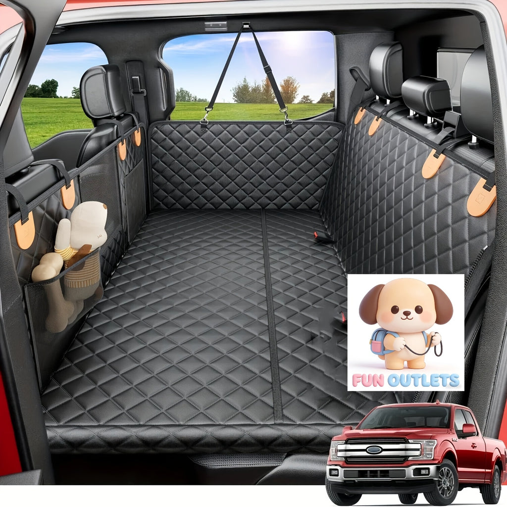 Dog Backseat Expander -Large Space, Dog Car Seat Cover Hard Bottom CanAccommodate 400 Pounds, Sturdy Dog Backseat Expander, Dog HammockCar Dog Lathe, SUV, Truck