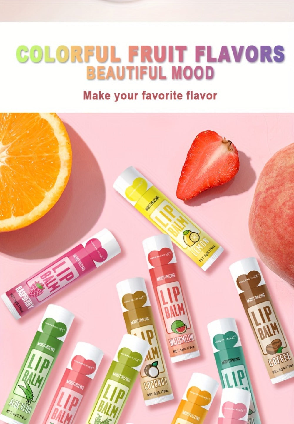 Glycerin Lip Butter Set 60 Pieces – 12 Scents Moisturizing Glossy Lip Balm, Deep Hydration for Soft Dry Lips, Valentine's Day & Holiday Gift Set for Women & Girls
