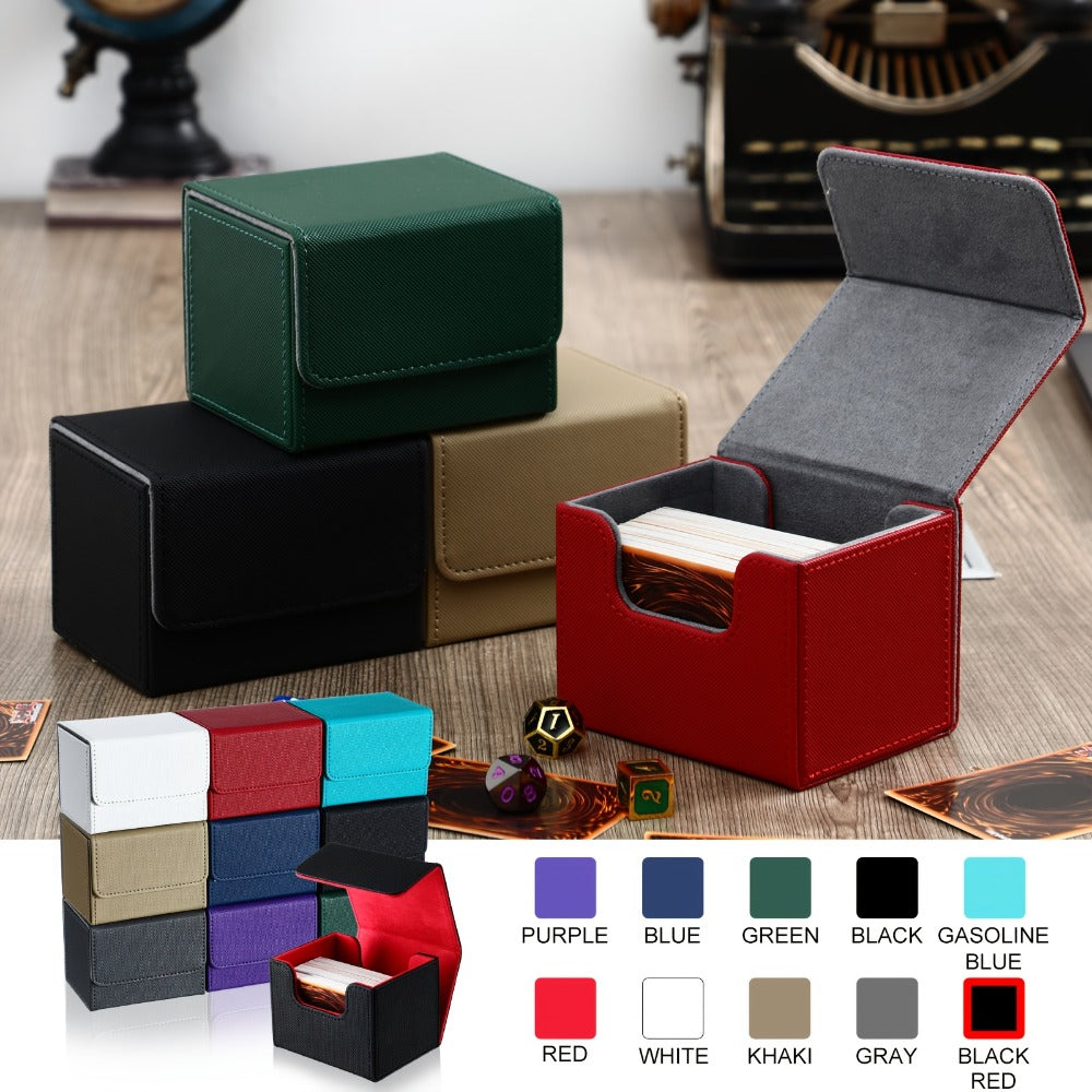 TCG Magnetic Deck Box 10 Pack – 100+ Card Capacity Storage Cases for MTG, Pokemon & Yu-Gi-Oh, 10 Vibrant Colors, Bulk Deck Organizer Set for Trading Card Game Players, Collectors & Tournament Use