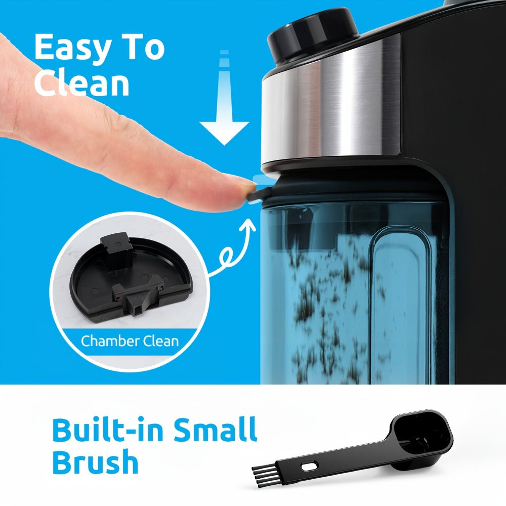 Burr Coffee Grinder Electric – Automatic Coffee Bean Grinder with 40-Second Digital Timer, 25 Precise Grind Settings, Adjustable Burr Mill for Espresso, Drip, French Press & Pour Over – Black