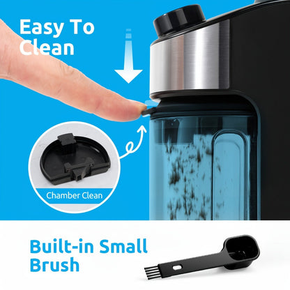 Burr Coffee Grinder Electric – Automatic Coffee Bean Grinder with 40-Second Digital Timer, 25 Precise Grind Settings, Adjustable Burr Mill for Espresso, Drip, French Press & Pour Over – Black