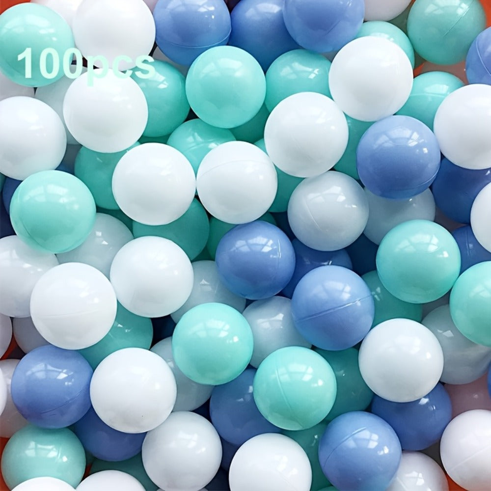 Ball Pit Balls 100/200 Pcs for Babies Toddlers Non-Toxic PE Colorful Ocean Play Balls for Ball Pit Pool Hand Foot Coordination Sensory Toy Birthday Gift Boys Girls