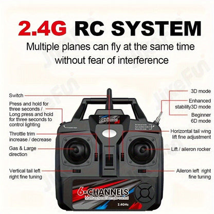 RC Airplane QIDI560 M7 Brushless Fixed Wing – 6-Channel 6-Axis Gyro Remote Control Plane with 3D Stunts, EPP Foam Aircraft, 120M Range, 2 Batteries Included, Gift for Beginners & Hobbyists