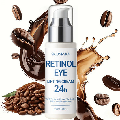 Eye Cream for Dark Circles & Puffiness 2 Pcs - Firming Hyaluronic Acid Eye Gel with Collagen Retinol Caffeine, Anti-Aging Under Eye Treatment for Tightening Smoothing Hydration Women