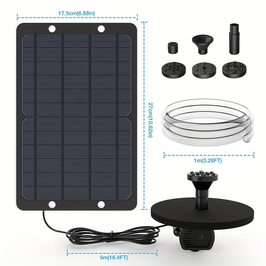 Solar Fountain Pump IPX8 Waterproof – Bird Bath Pond Garden Pump
