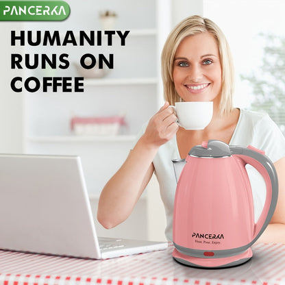Hot Water Boiler Electric Kettle 1.8L Stainless Steel Fast Boiling Auto Shut-Off Countertop Instant Kettle for Coffee Tea Maker Pink White