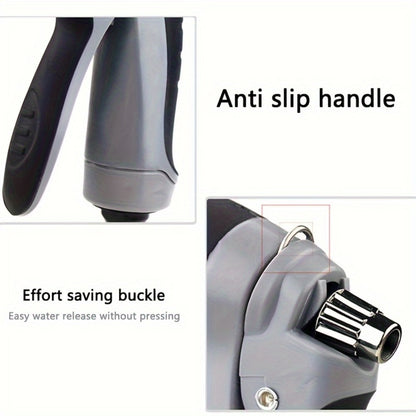 High Pressure Car Wash Gun with Long Extension Rod – Adjustable Spray Nozzle, Leak-Proof Connector, Fits Garden Hose – Car Truck RV & Garden Cleaning Wand