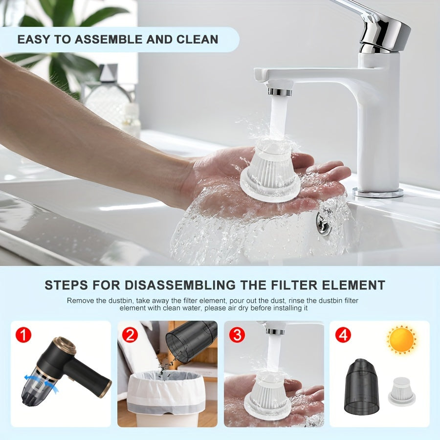 1pc Vacuum Cleaner 6000PA Wireless Handheld Vacuum Cleaner Home Appliances Car Vacuum Cleaner Wireless Handheld Car Vacuum Cleaner Vacuum And Blowing 2IN1 Portable Powerful Vacuum Cleaner Vacuum Cleaner Accessories Cleaning Accessories Small Applian
