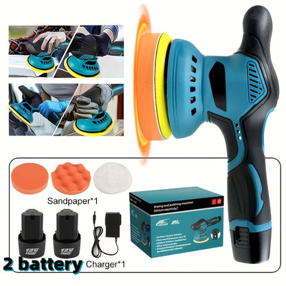 Wireless Car Buffer Polishing Machine | 8-Speed With Up To 5000 Rpm, 6-Inch Touch Screen Buffer, Equipped With Rechargeable Lithium Battery And Charger, For Car Detailing And Scratch Removal