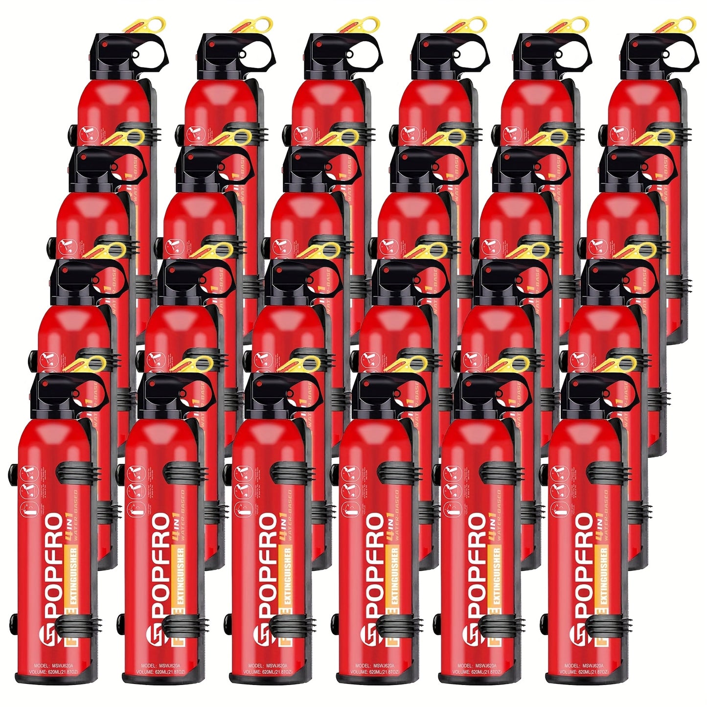 Portable Fire Extinguisher | Home, Garage, Kitchen,  Four-in-One  Fire Extinguisher | for Electrical, Textile And Oil Fires | Non-toxic, Easy to Clean | Wall-mounted
