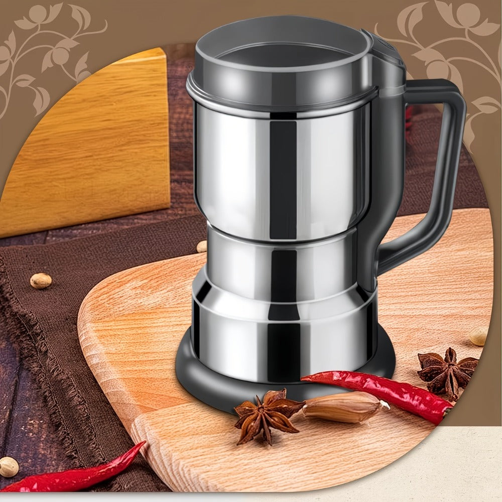Electric Coffee Grinder 300W 25000RPM – 8-Blade Stainless Steel Spice & Grain Mill for Coffee Beans, Nuts, Spices | Home, Cafe & Camping