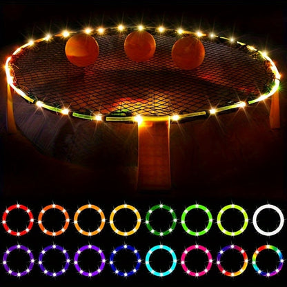 Solar LED Trampoline Lights 50 100 LEDs Colorful Rope Lights 8 Modes IP65 Waterproof Fits 8-16 Ft Trampolines Outdoor Safety Glow Night Light Kids Adults Multicolor White Blue