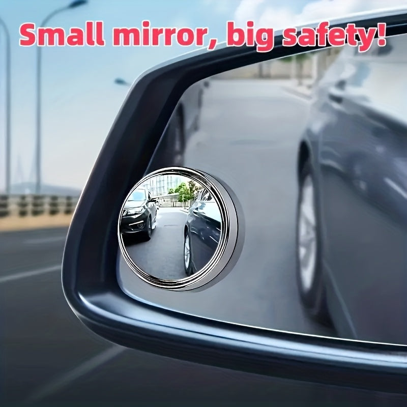 6pcs Car Blind Spot Mirrors | 360° Adjustable Wide Angle Rearview Mirrors for Reversing and Parking, Anti-Glare HD Glass, Universal Fit for All Vehicles