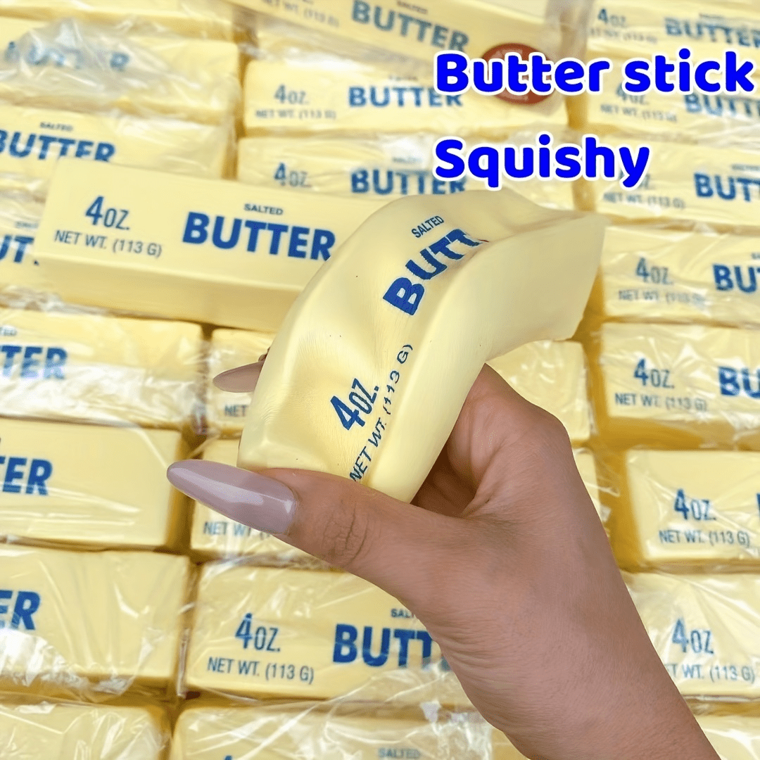 7pcs Squeeze Stick Sensory Stress Relief Toys Set – Slow Rise Squishy Butter Sticks for Kids Adults Anxiety Relief Fidget Sensory Play Gift