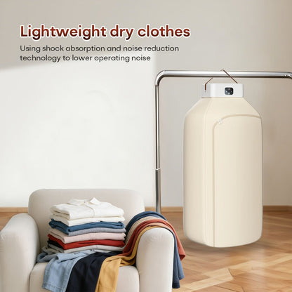 Foldable Clothes Dryer Smart Touch Screen Two-Speed Control Timer Function with Dry Bag Quick Drying Compact Design for Apartments Dorms RVs Home Upgraded Economic
