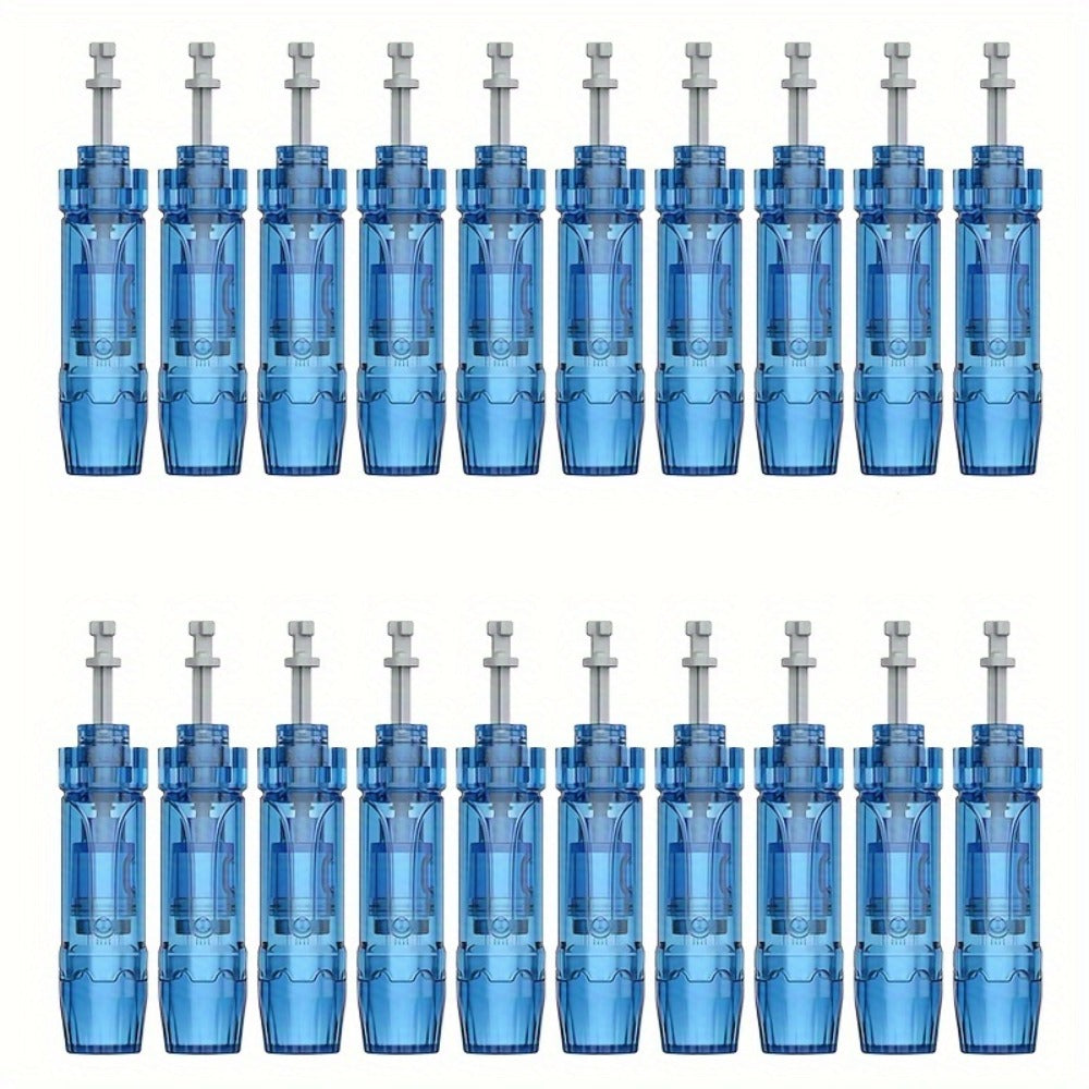 Microneedling Cartridges 20 Pack Compatible with Dr.Pen A9 A11 A8S M8S Bio Pen Q2 Ultima M8S 18-Pin 36-Pin Round Nano 0.25mm Replacement Needle Tips Derma Pen Accessories