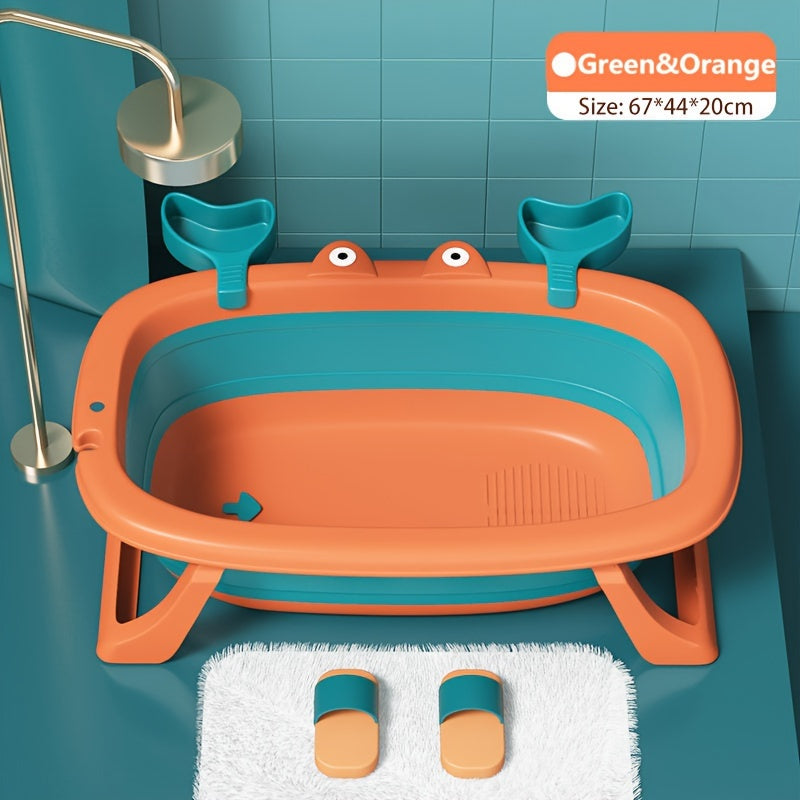 Collapsible Pet Bath Tub – Portable Foldable Crab-Shaped Bathing Tub for Cats & Small Dogs Up to 20 lbs | Space-Saving, Durable & Easy to Clean | Indoor & Outdoor Pet Bathing Solution, 3 Color Options