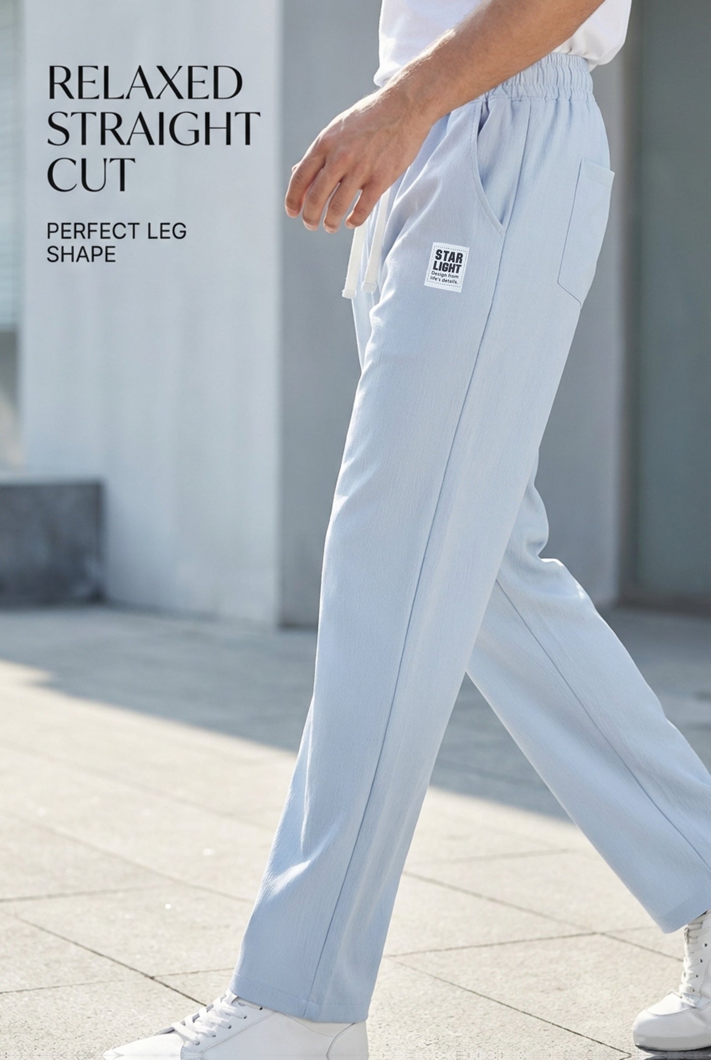 Men's Casual Trousers - Stretch Weekend Style