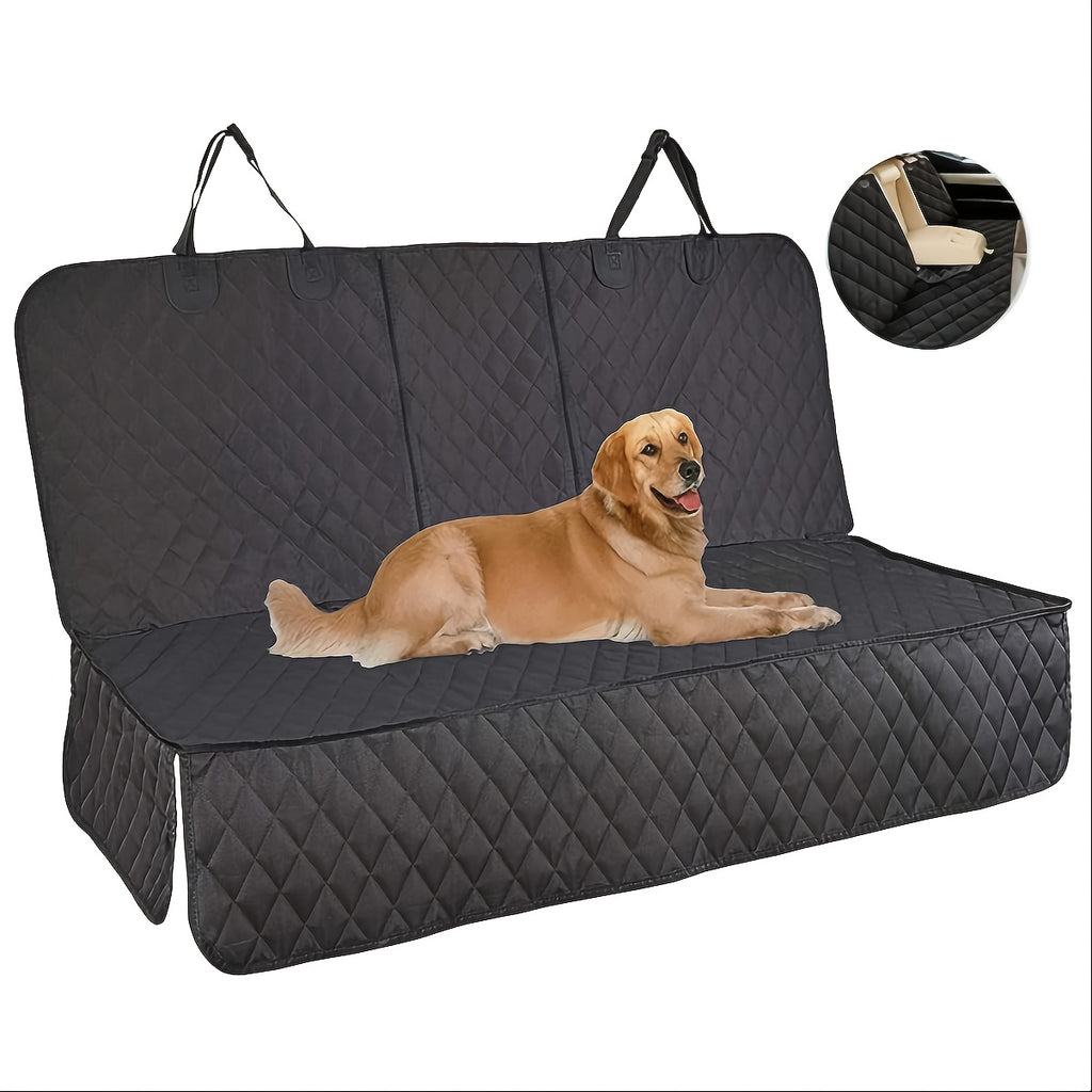 Back Seat Cover, Split Bench for Cars, Trucks, Suvs, Easy Cleanup Car Seat Protector, Compatible for Armrest, Washable, Non-Slip Rear Seat Cover