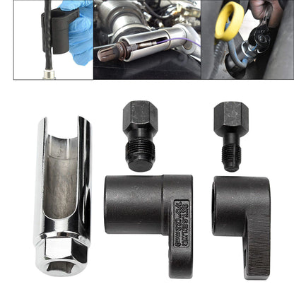 Oxygen Sensor Socket Set – Professional Removal & Installation Tool Kit for All Vehicles, Universal 22mm Slotted Design, Multiple Drive Sizes, Mechanic-Grade Auto Repair Socket Wrench