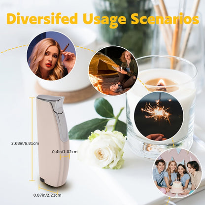 Windproof Lighter 2-Pack – Slim Portable Pocket Lighter with Mirror Finish, Refillable Butane Flame, Fashionable Gift for Men & Women, Available in 8 Colors (Red, Black, White, Silver, Pink, Blue, Yellow, Green)