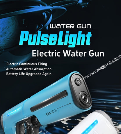 Electric Water Gun for Kids & Adults – LED Pulse Light Auto-Fill USB Rechargeable Squirt Blaster, 40ft Long Range Rapid-Fire, Pool Beach Backyard Summer Toy