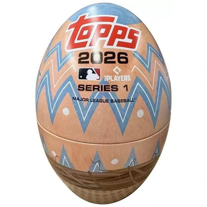 2026 Topps Series 1 Baseball Holiday Egg Tin – 59 Cards, Exclusive Holiday Variations, Polka Dot Parallel, 1991 Topps Insert, Stars of MLB, Chase Autographs Relics & Rare Parallels