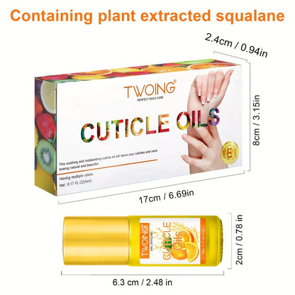 Cuticle Oil Set 6 Scents with Jojoba Oil Grape Seed Oil & Vitamin E — Paraben-Free Plant-Based Daily Nail Treatment for Dry Damaged Broken Thinning Nails & Cuticles, Nail Care Gift Set for Women