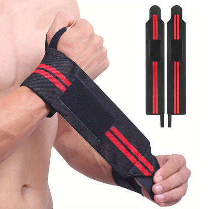 Weightlifting Wrist Wraps – Professional Wrist Support for Gym, Powerlifting & Fitness Training, Hand Washable, 1 Pair
