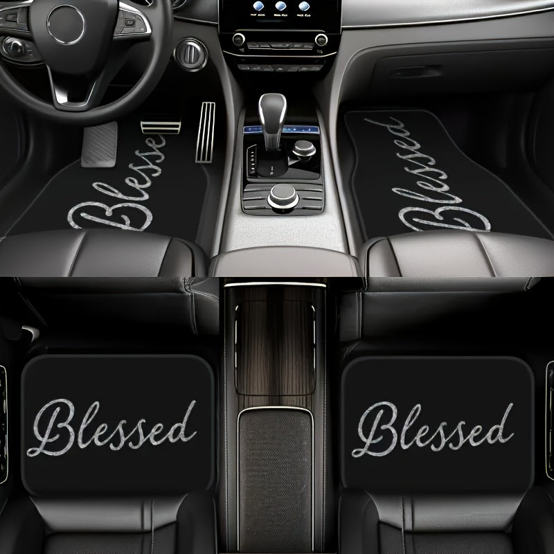 2/4pcs Durable Car Floor Mats Set | Easy-Clean, Stylish & Simple Interior Accessories for Men & Women | Perfect for Halloween, Thanksgiving, Christmas, Birthday Gifts