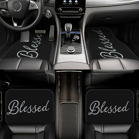 2/4pcs Durable Car Floor Mats Set | Easy-Clean, Stylish & Simple Interior Accessories for Men & Women | Perfect for Halloween, Thanksgiving, Christmas, Birthday Gifts