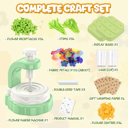Build Your Own Flower Bouquet Kit for Kids – DIY Arts and Crafts Flower Toy Creative Activity, Educational Gift for Girls Boys Toddlers Ages 3 4 5 6