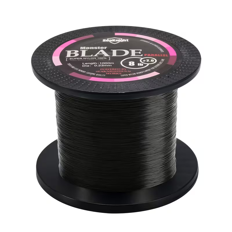 Monofilament Fishing Line 1000M / 1093Yds – Nylon Mono Line for Freshwater & Saltwater, 2-35LB, Black & White