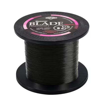 Monofilament Fishing Line 1000M / 1093Yds – Nylon Mono Line for Freshwater & Saltwater, 2-35LB, Black & White