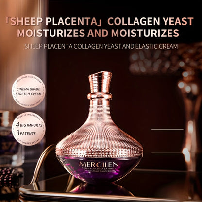 Collagen Face Cream 50g with Sheep Placenta, Hyaluronic Acid & Niacinamide — Deep Hydrating Anti-Aging Moisturizer with Plant Squalane for Firm, Plump & Bright Skin | All Skin Types