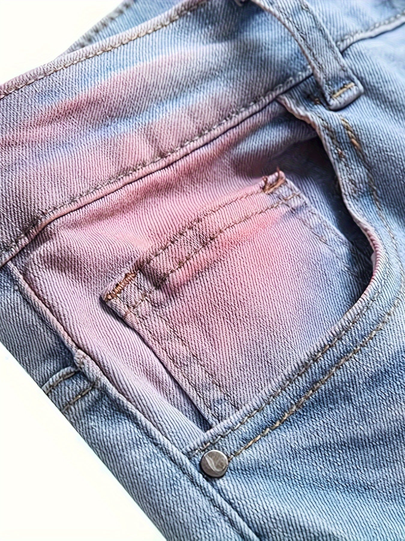 Men's Skinny Jeans - Classic Wash Distressed Streetwear 055909
