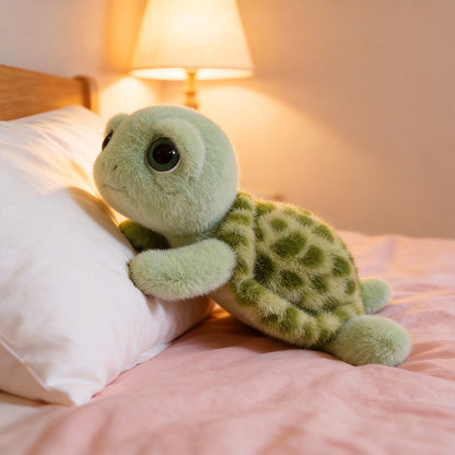Turtle Plush Toy Big Eye Melancholy 15.75 Inch – Cute Sad Face Stuffed Animal Pillow, Soft Large Kawaii Plush Gift for Girls Kids Teens Birthday Christmas Holiday Present