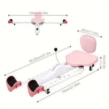Leg Stretcher Splits Trainer 2-in-1 – 180° Adjustable, 7-Level Foot Support, Backrest & Plank Support, Foldable Ligament Stretcher for Yoga, Dance & Gymnastics
